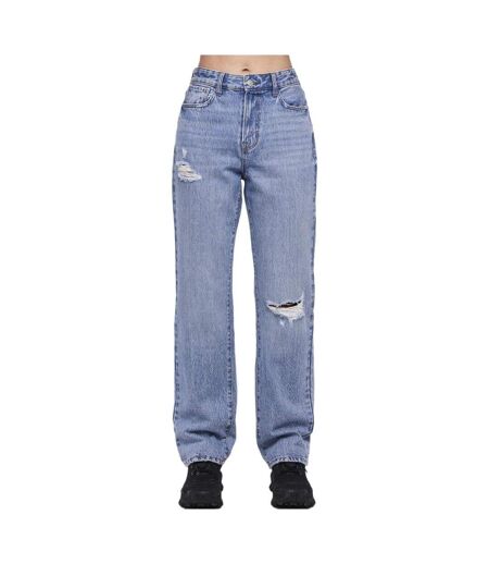 Jean droit bleu femme pieces donna