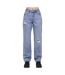 Jean droit bleu femme pieces donna-1