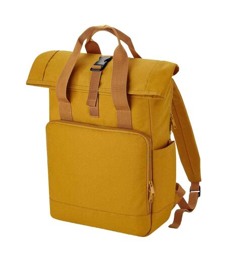 Bagbase Roll Top Recycled Twin Handle Laptop Backpack (Mustard Yellow) (One Size) - UTPC4949