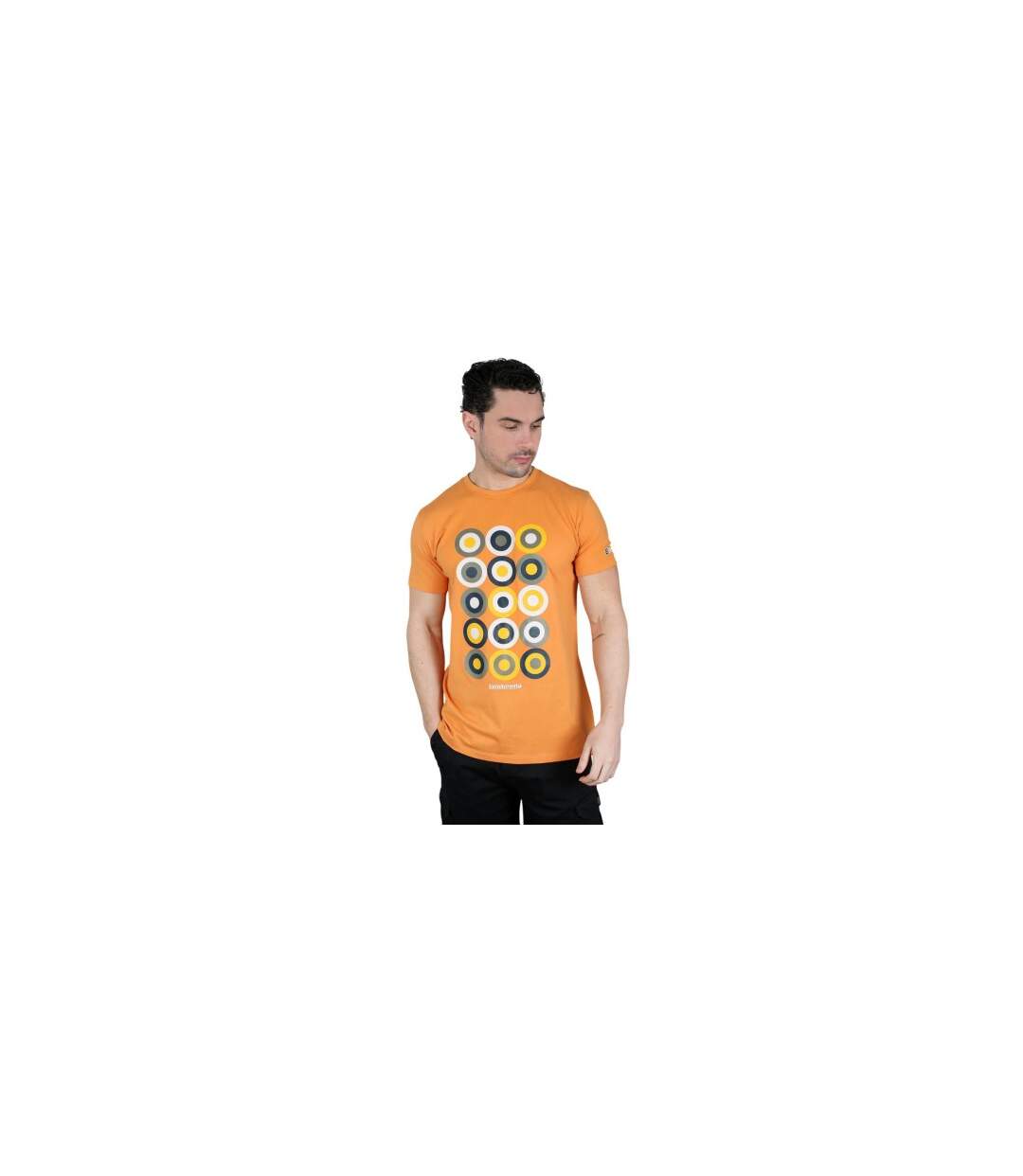 T-shirt Motif/style Cible Mod Homme Abricot Lambretta-1