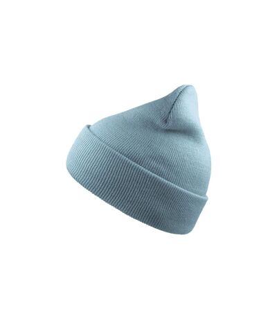 Atlantis Wind Double Skin Beanie With Turn Up (Light Blue) - UTAB228