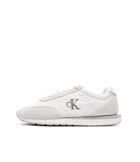 Baskets blanc/gris homme calvin klein jeans retros