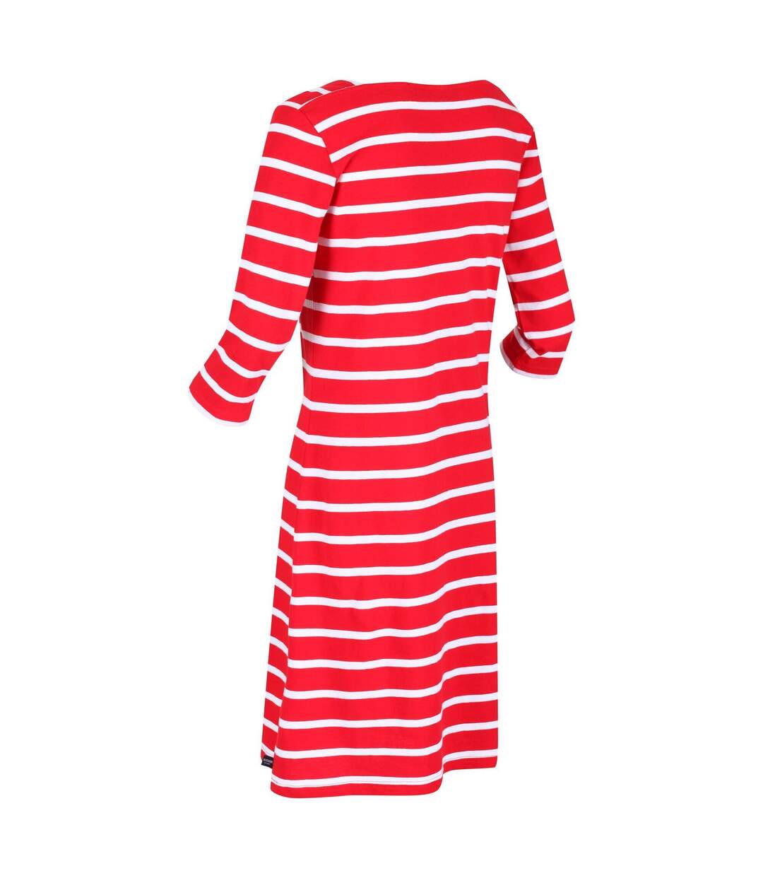 Womens/ladies paislee stripe casual dress true red/white Regatta-3