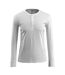 Womens/ladies Crossover Long-sleeved T-shirt White Mascot-1