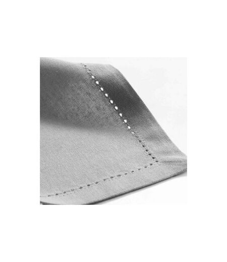 Lot de 3 Serviettes de Table Charline 40x40cm Gris