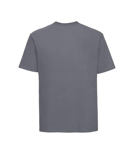 Mens Classic Ringspun Cotton T-shirt Convoy Grey Russell