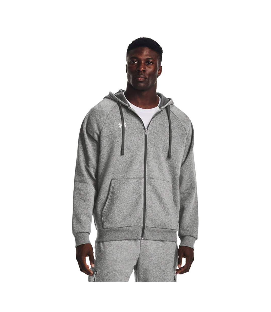 Veste À Capuche Sportstyle Rival Homme Gris Under Armour-1