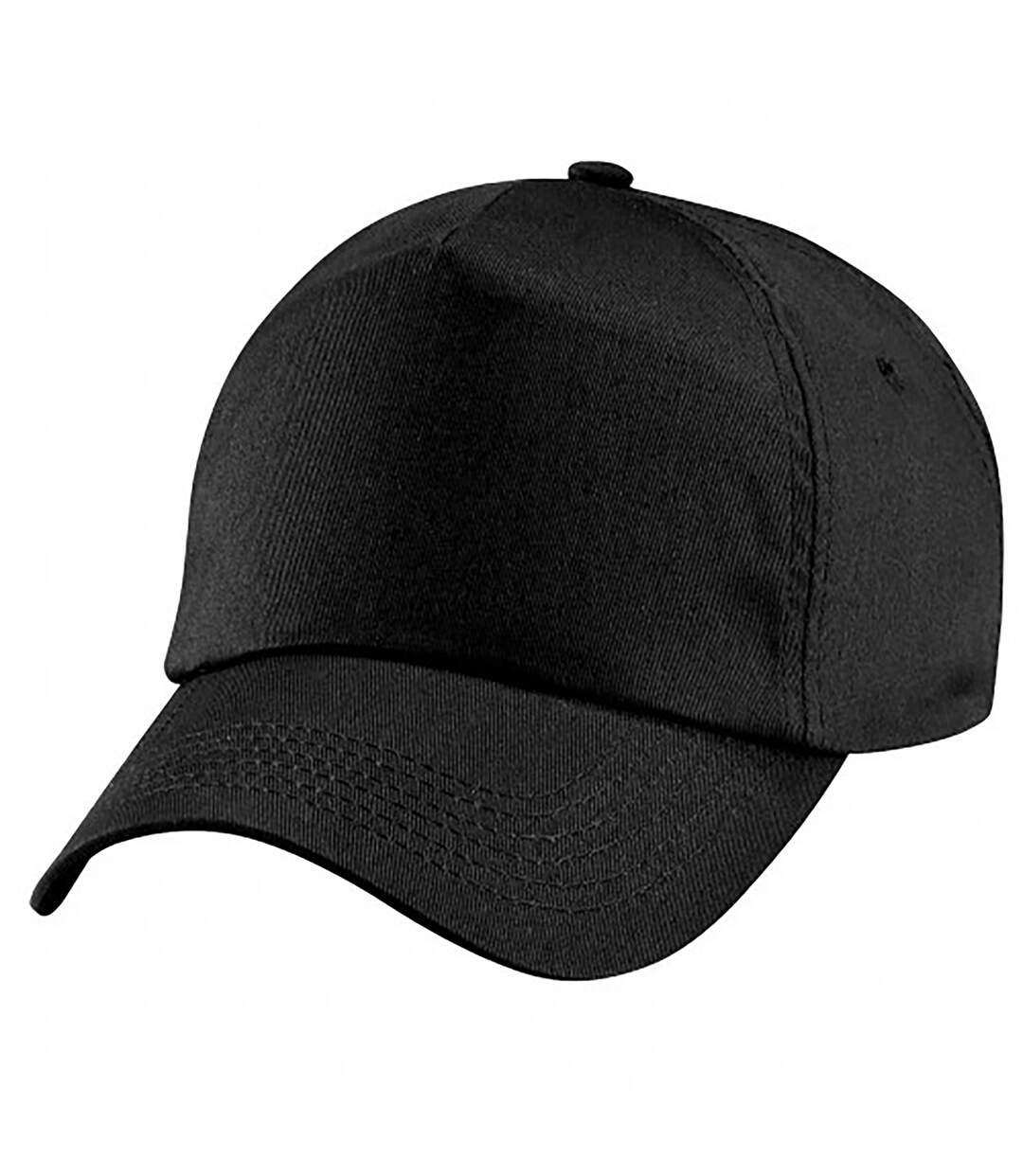 Casquette baseball enfant unisexe noir Beechfield-3