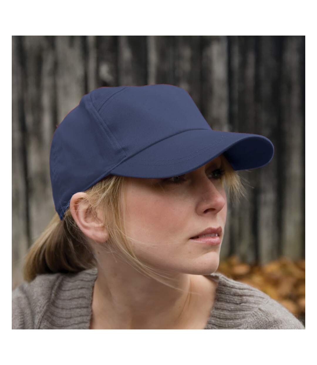 Result Unisex Plain Baseball Cap (Navy Blue) - UTBC955-2