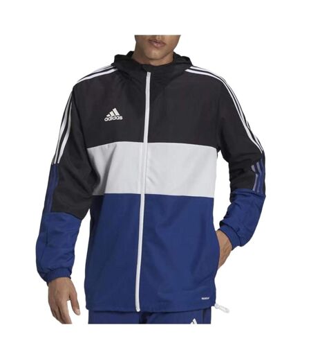 Veste noire/marine/blanche homme adidas tiro