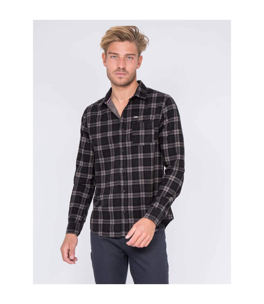 Chemise manches longues carreaux TUBAUTO-1