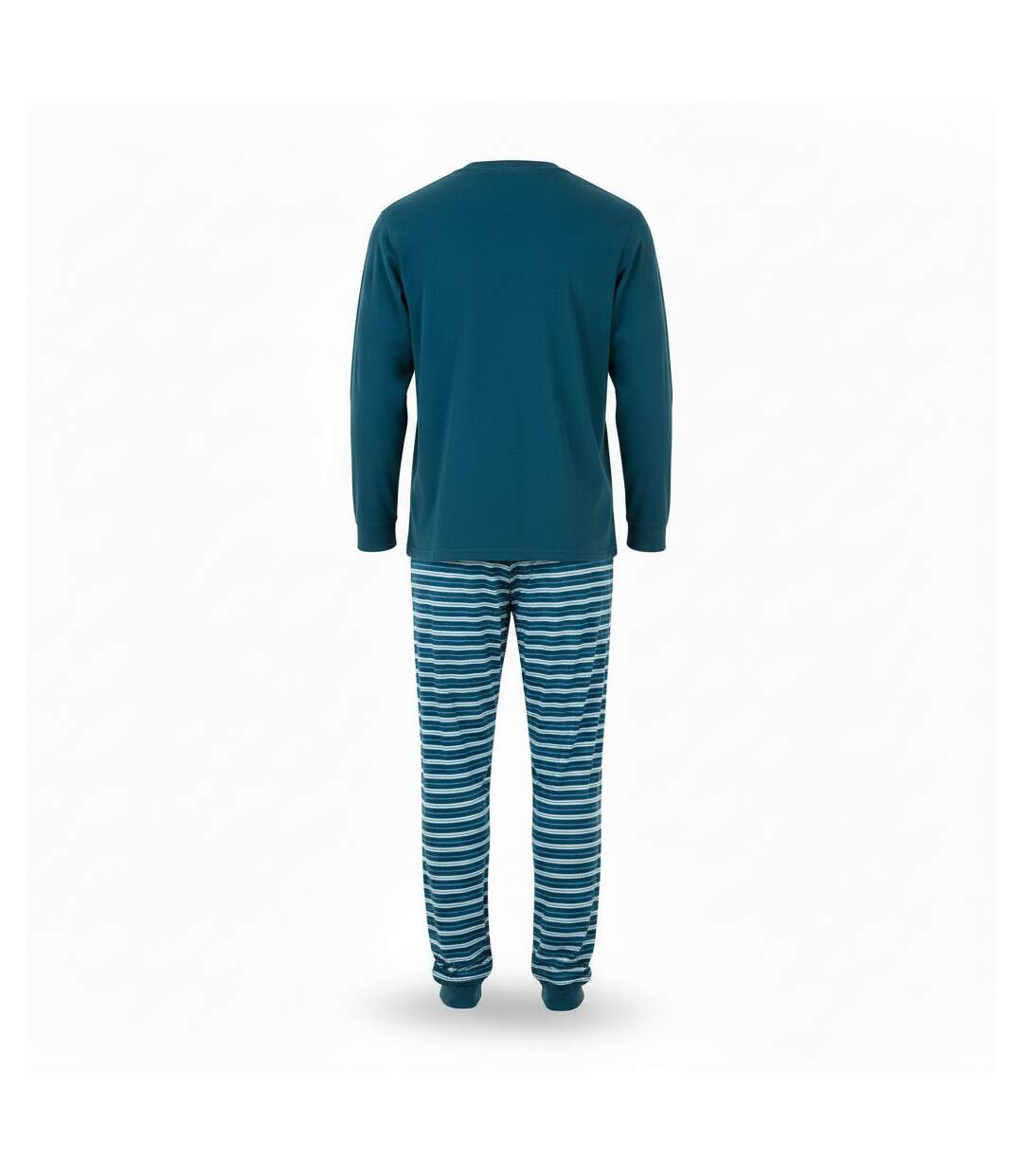 OZABI Pyjama Homme Doublé Polaire Écusson Brodé-3