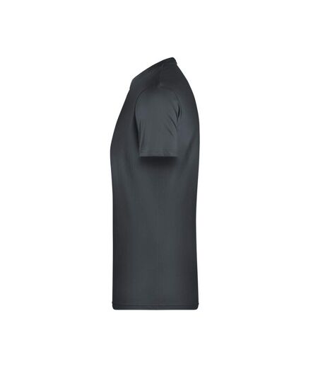 T-shirt Basic Homme Noir James And Nicholson