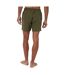 Mens Textured Relaxed Fit Swim Shorts Khaki Green Threadbare-2