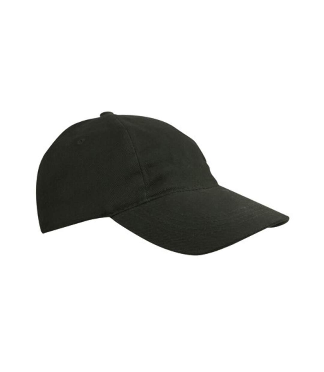 Casquette de baseball en coton brossé pour enfants et adolescents noir L-Merch-1