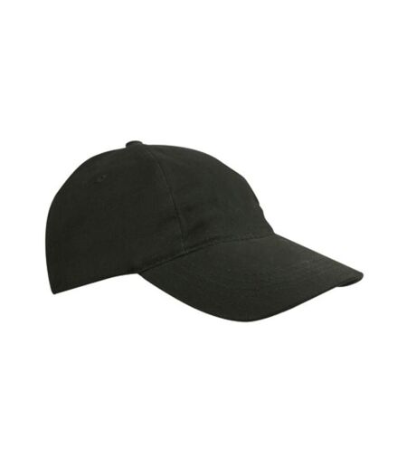 Casquette de baseball en coton brossé pour enfants et adolescents noir L-Merch