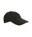 Casquette de baseball en coton brossé pour enfants et adolescents noir L-Merch-1