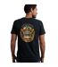 Mens beer guzzling back print t-shirt black Weird Fish-3