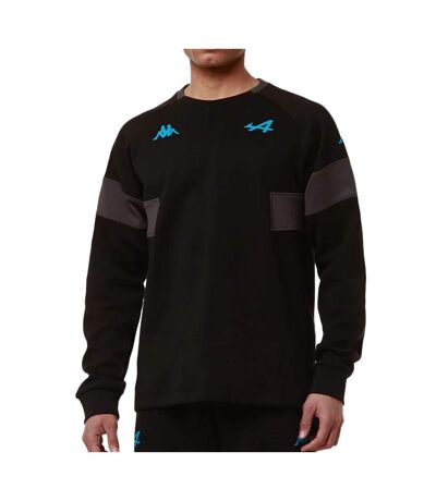 Sweat noir/turquoise homme kappa adofod alpine f1 - xxl