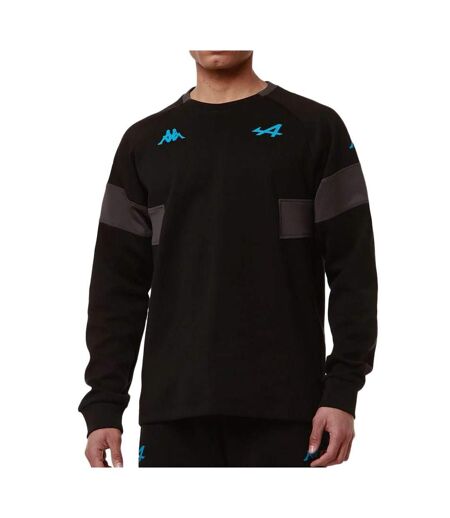 Sweat noir/turquoise homme kappa adofod alpine f1 - xxl