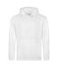 Sweat À Capuche College Adulte Blanc Awdis-1