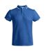 Polo tamil homme bleu roi / blanc Roly-1