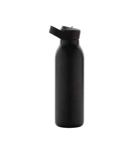 Ara flip top recycled stainless steel 500ml water bottle one size black Avira
