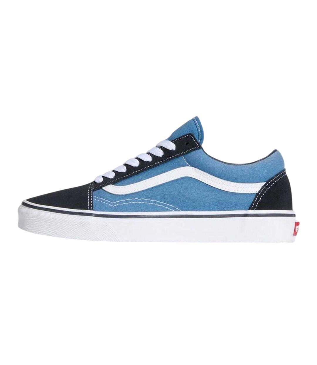 Mens Old Skool Canvas Trainers Navy Vans-2