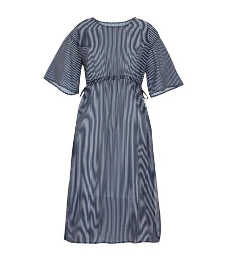 Womens/ladies Avorno Wavy Striped Kaftan Navy White Regatta