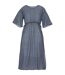 Womens/ladies Avorno Wavy Striped Kaftan Navy White Regatta-2