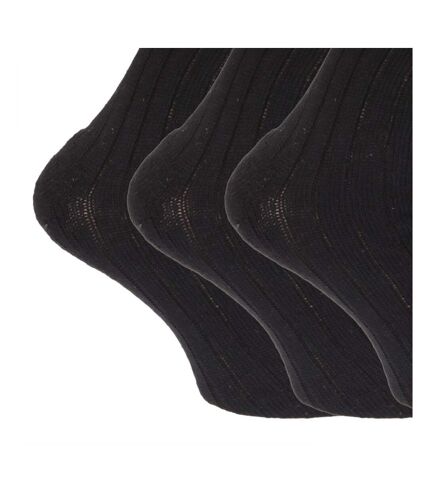 Chaussettes hautes rembourrées en mélange de laine (lot de 3 paires) - Homme (Noir) - UTMB160