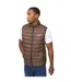 Mens Gattering Mve Quilted Gilet Brown Crosshatch-1