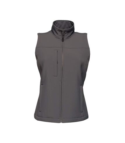 Regatta Womens/Ladies Flux Soft Shell Bodywarmer (Seal Gray/Seal Gray)