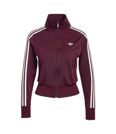 Haut De Survêtement Motif/style 3 Rayures Firebird Femme Bordeaux Foncé Adidas