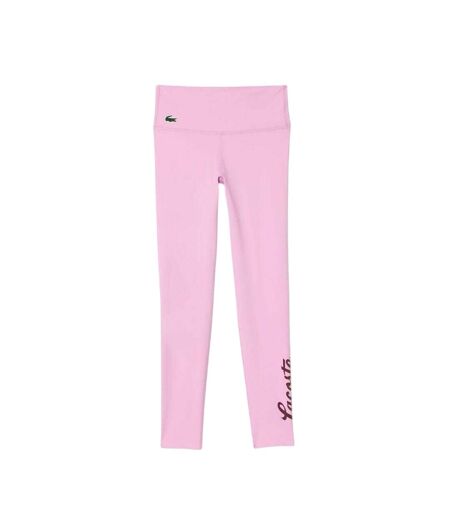 Womens/ladies Slim Leggings Pink Lacoste