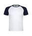 Unisex Adult Indianapolis Short-sleeved Sports T-shirt White Navy Blue Roly-1