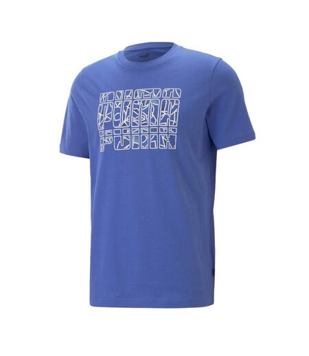T-Shirt bleu homme puma summer - s