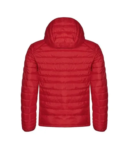 Mens Hudson Padded Jacket Red Clique