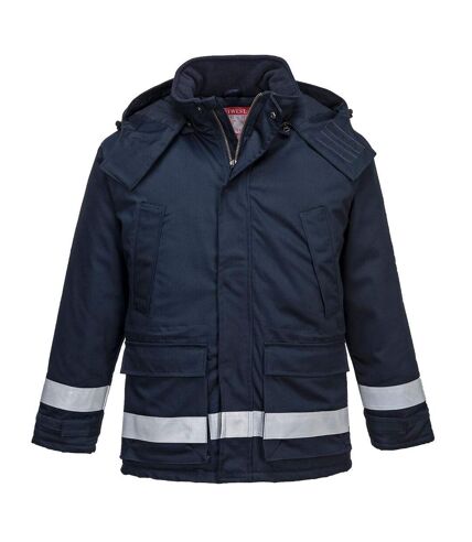 Portwest Mens Flame Resistant Anti-Static Winter Padded Jacket (Navy) - UTPW390