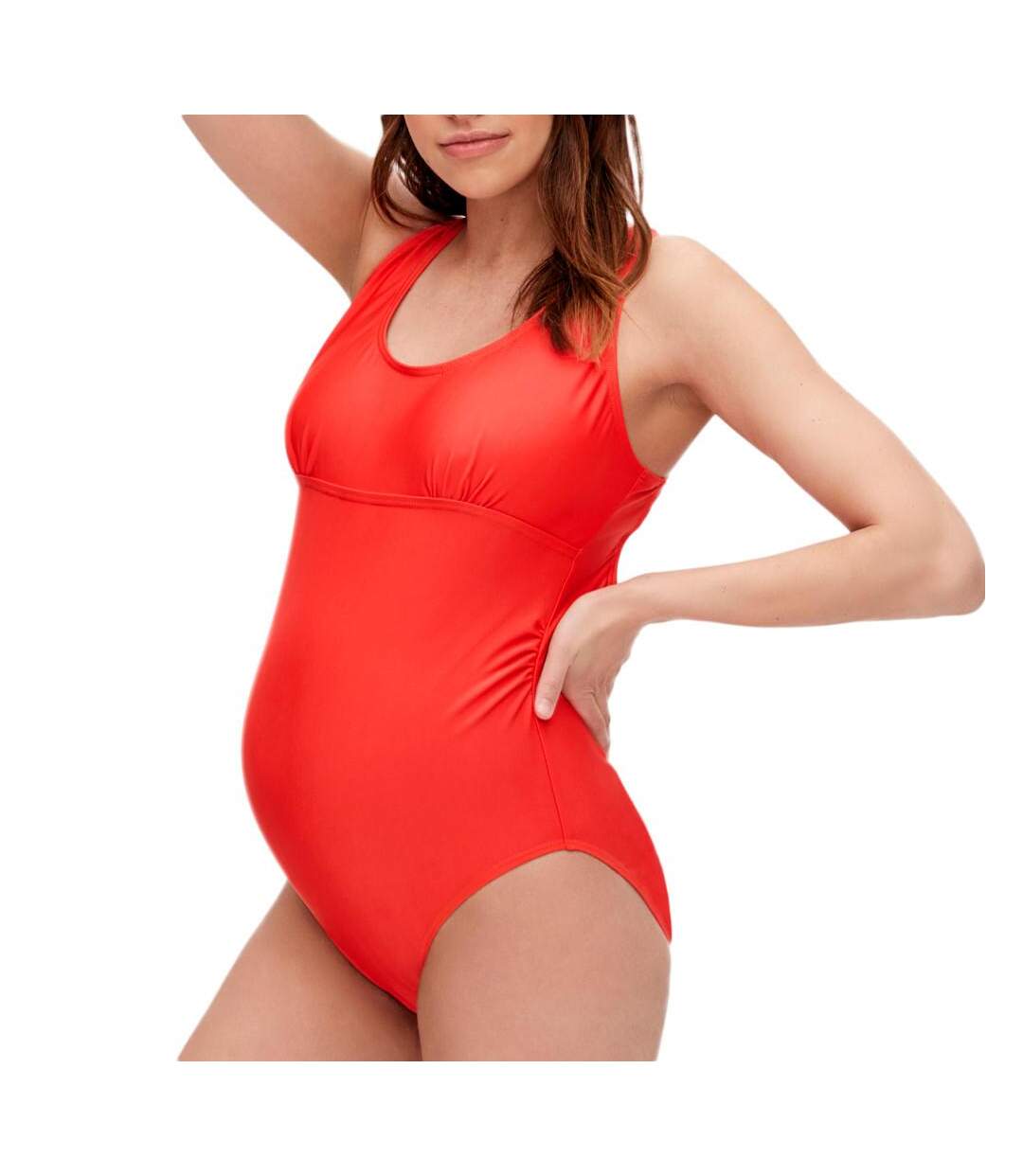 Maillots de bain de Grossesse Rouge Femme Mamalicious Veronica - L-1