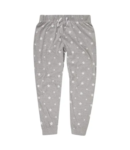 Pantalon De Jogging Femme Gris Chiné Blanc SF Women