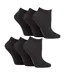 6 Pack Ladies Plain Sports Trainer Socks - Comfortable Everyday Ankle Socks-1