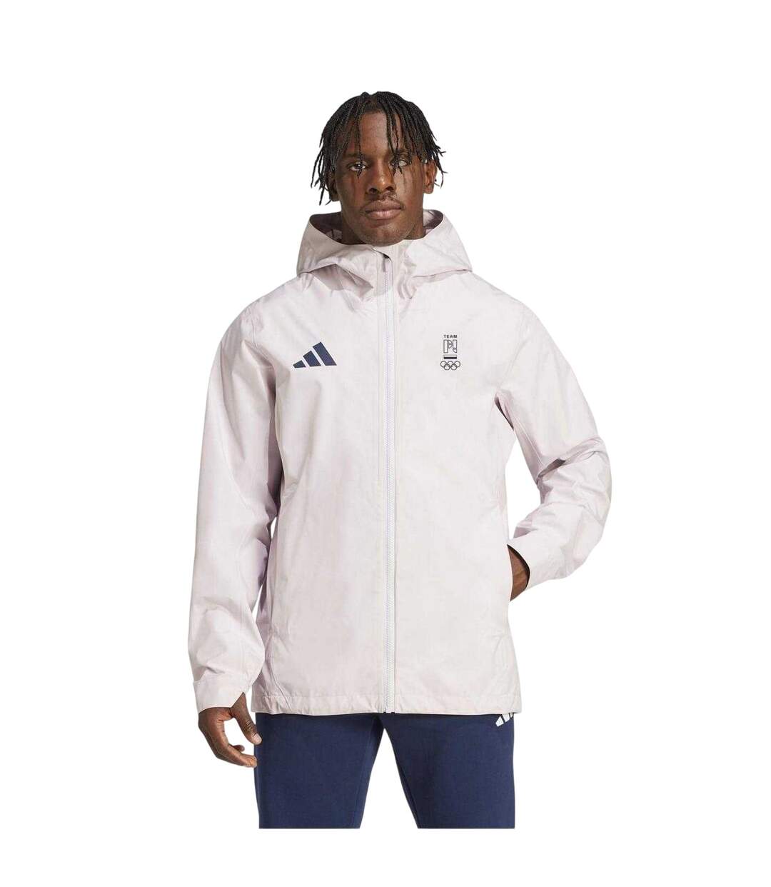 Veste À Capuche Poland Adulte Presque Rose Adidas-1