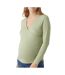 T-Shirt de Grossesse Vert Femme Vero Moda Marternity Fake - L