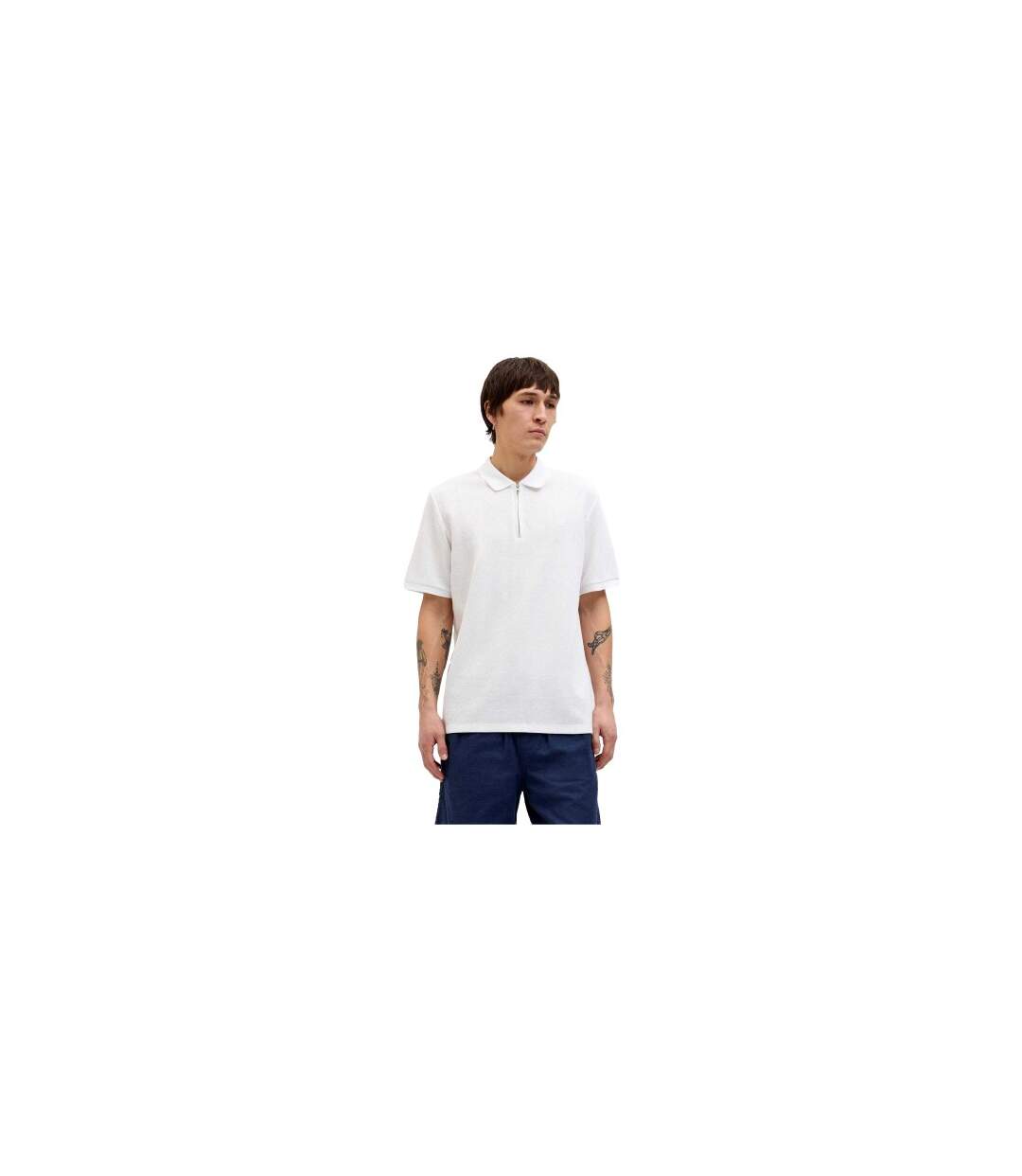 Polo Manches Courtes Homme Blanc Jack And Jones-1