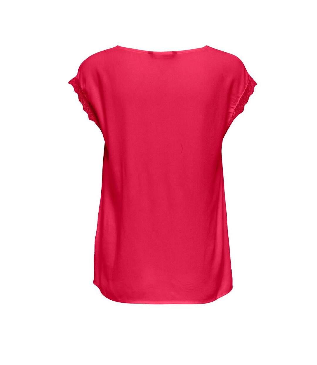 T-Shirt rouge femme only pelina - xs-2