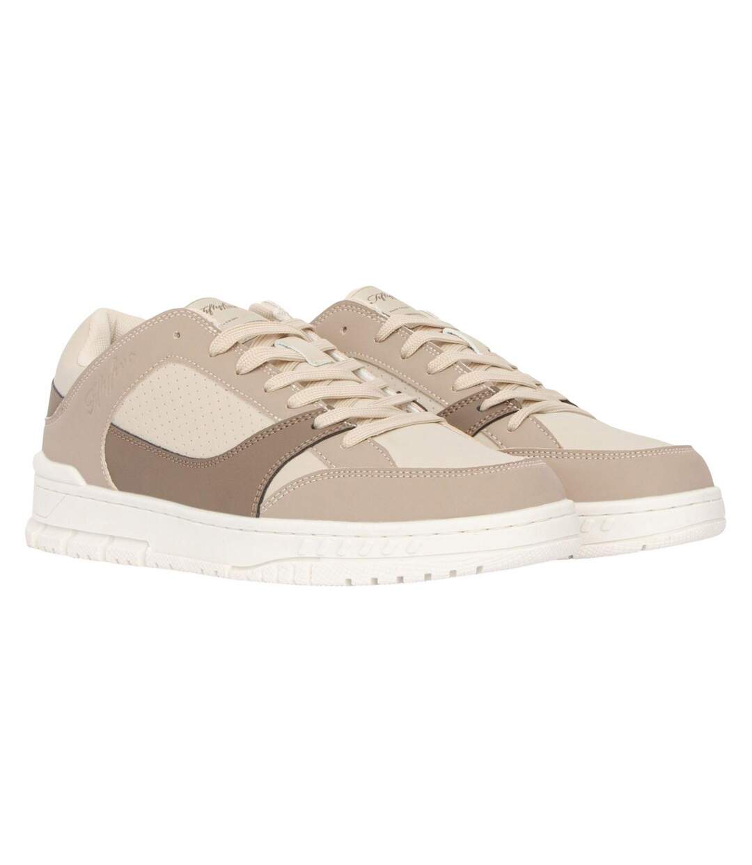 Baskets Crepstar Homme Blanc Beige Crosshatch-1