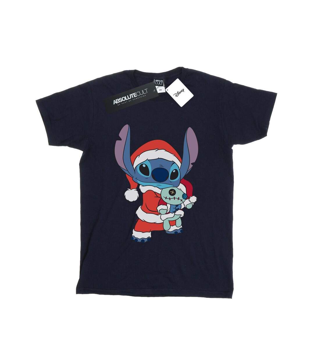 Disney - T-shirt LILO AND STITCH STITCH CHRISTMAS - Femme (Bleu marine) - UTBI17760-1