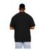 Casual Classics Mens Ringspun Cotton Extended Neckline Tall Oversized T-Shirt (Black)