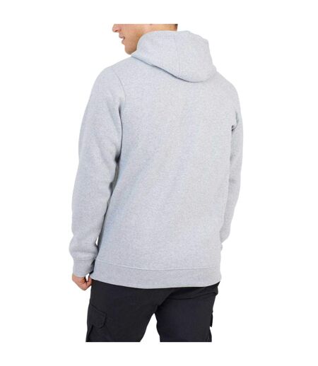 Mens Crossover Regular Hoodie Light Grey Marl Brave Soul